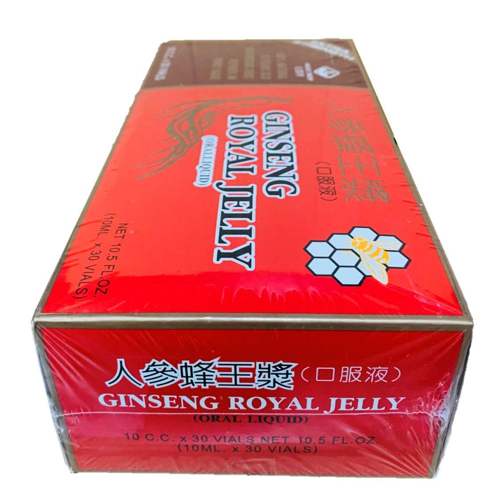 New Green Nutrition Magic Drop Ginseng Royal Jelly vial closeup showing natural honey base