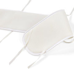 Easy install of New Mesh Coverage Straps with tied straps.
