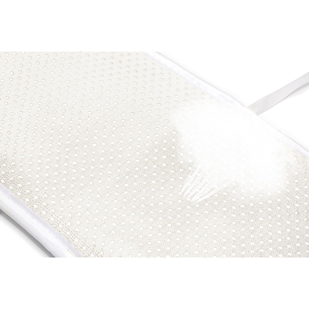 White color option of New Mesh Coverage Straps for clean look.