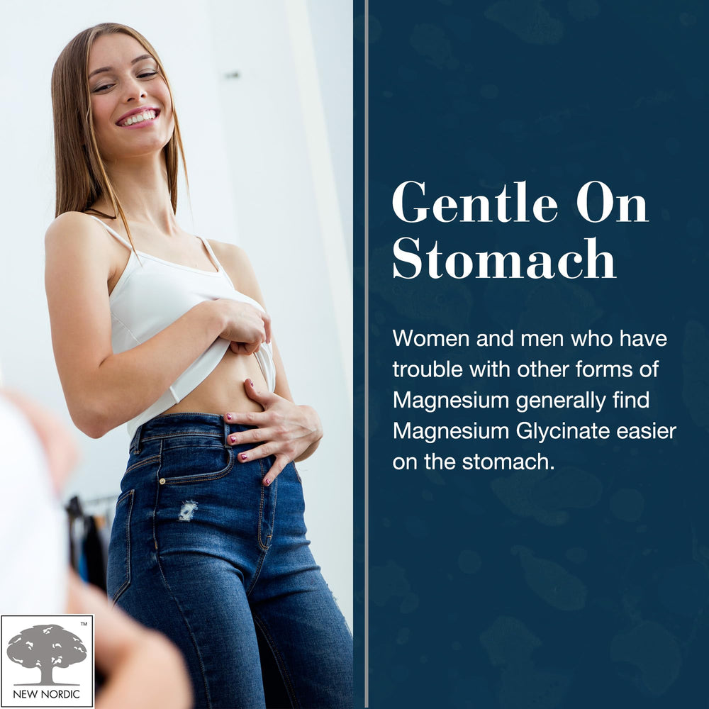 New Nordic Magnesium Glycinate 30 servings label on bottle