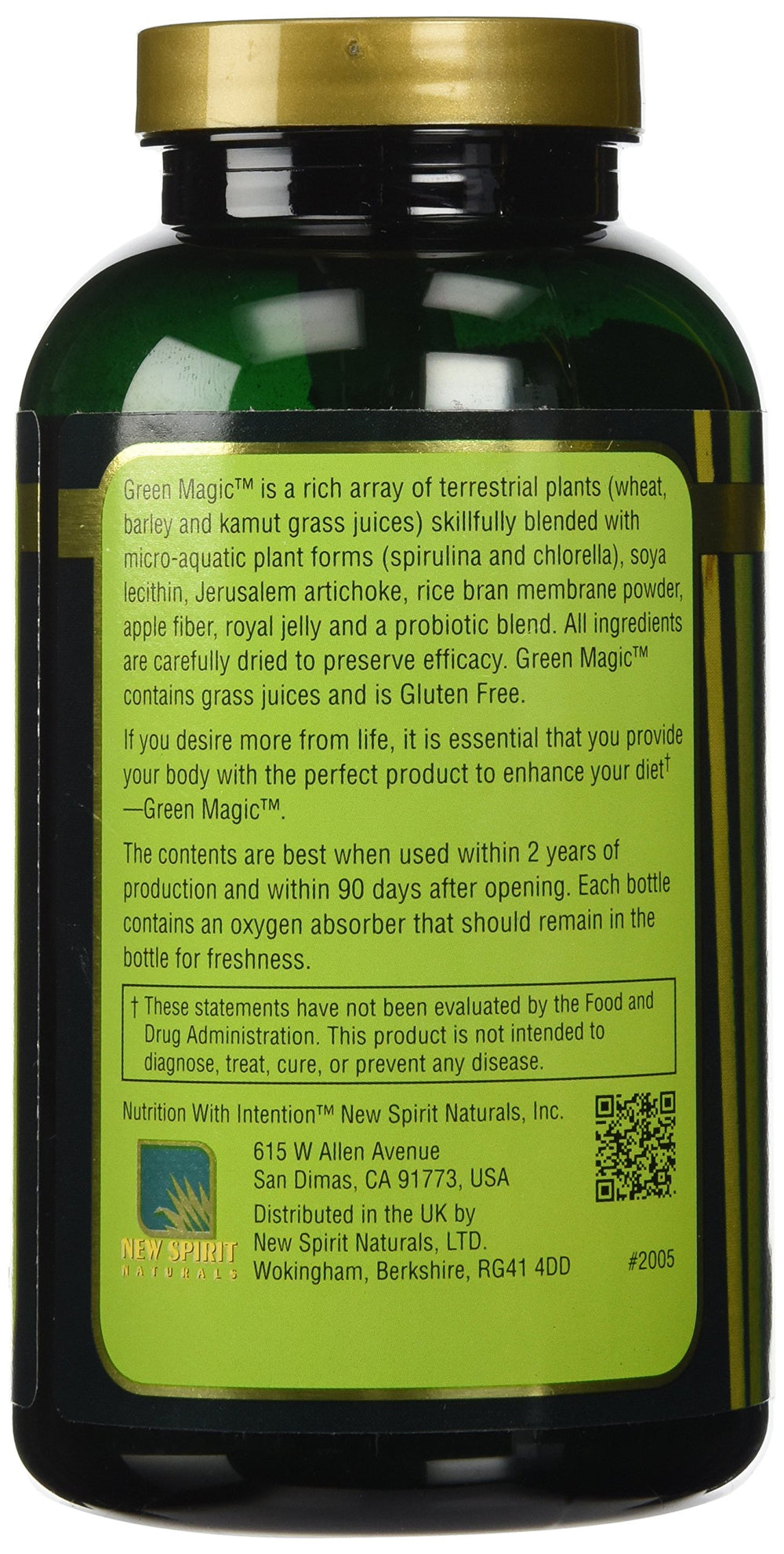 New Spirit Naturals Green Magic Powder poured into a glass of water