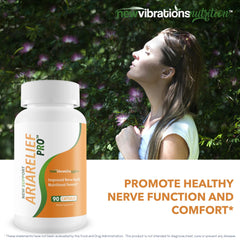 Packaging box with branding and capsule blister for convenient nerve support