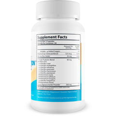 New Vibrations Nutrition 40B CFU probiotic capsules promote digestive balance and comfort.