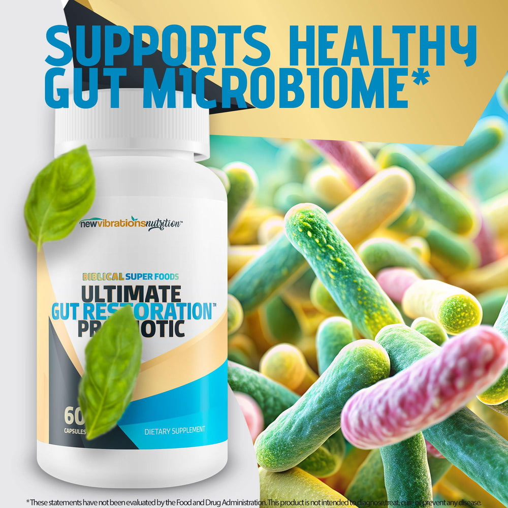 New Vibrations Nutrition USA-made label underscores quality and probiotic benefits.