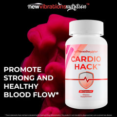 New Vibrations Cardio Hack hero ingredients focus on vascular support.