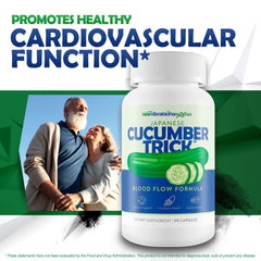 New Vibrations Nutrition Japanese Cucumber Trick visualizes nitric oxide support.