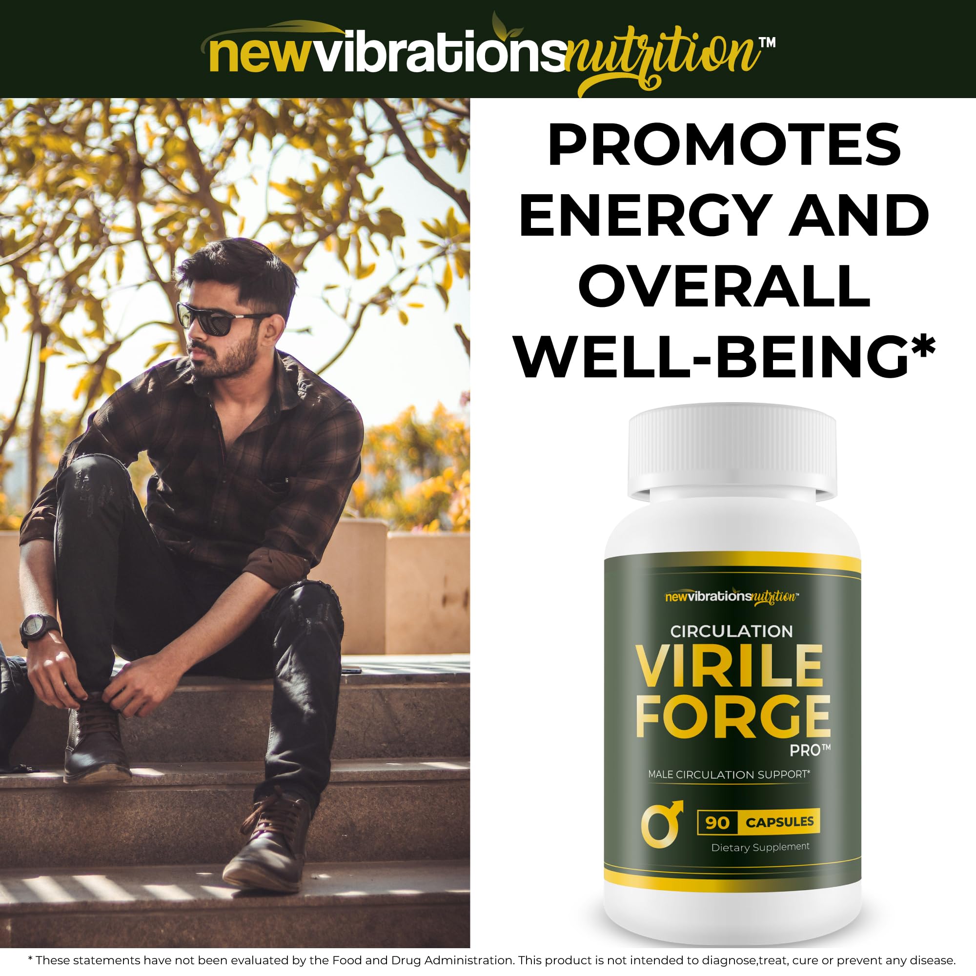 Packaging of Circulation Virile Forge Pro on a desk ready for daily routine.