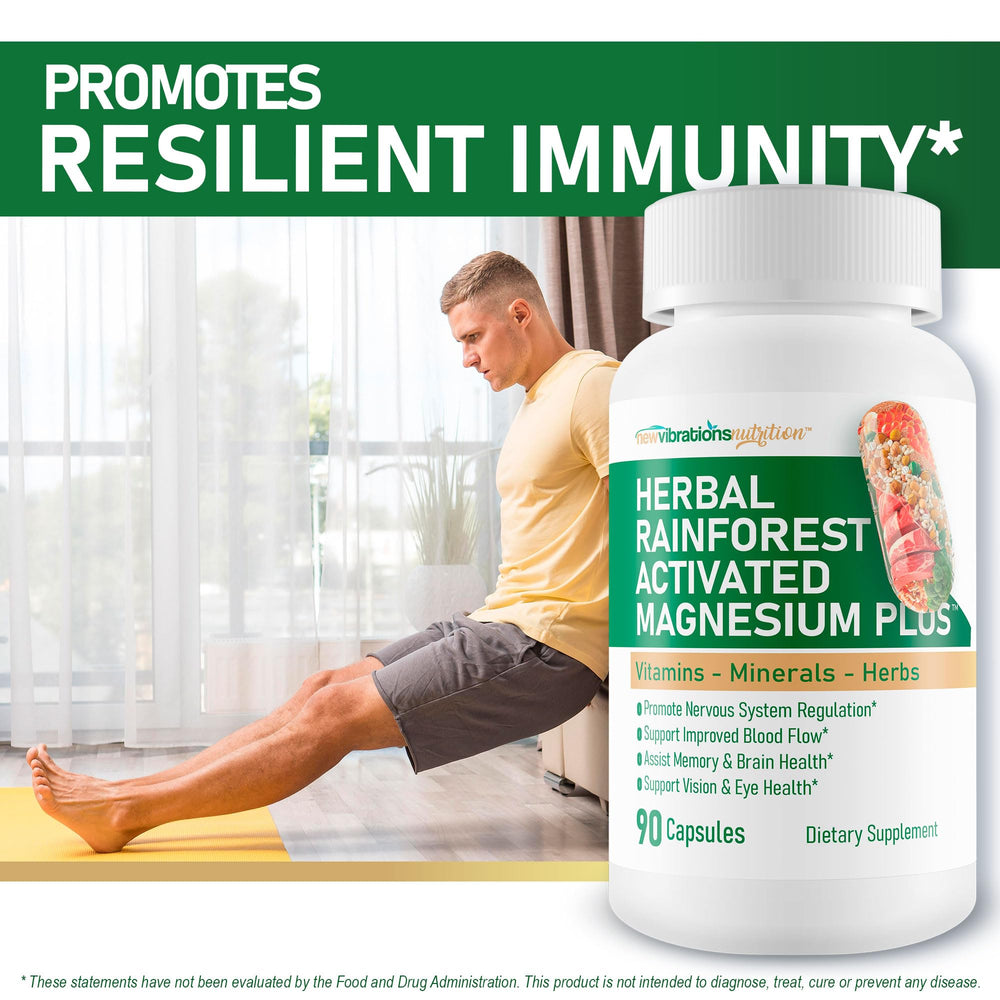 New Vibrations Nutrition Lions Mane and Gingko Biloba blend evoking cognitive support.