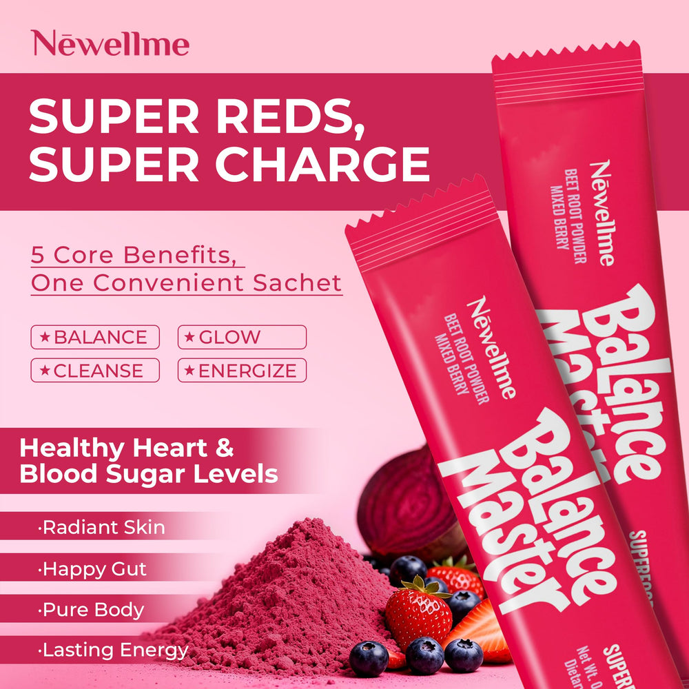 NEWELLME Balance Master mixed berry stick pack for on-the-go energy