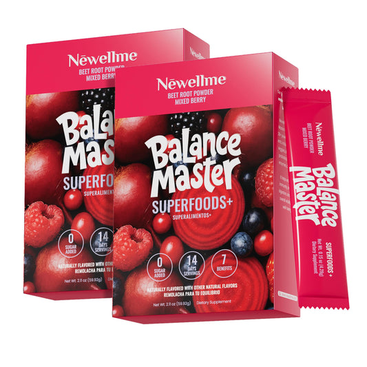 NEWELLME Balance Master organic beet root powder in powder form for daily nourishment
