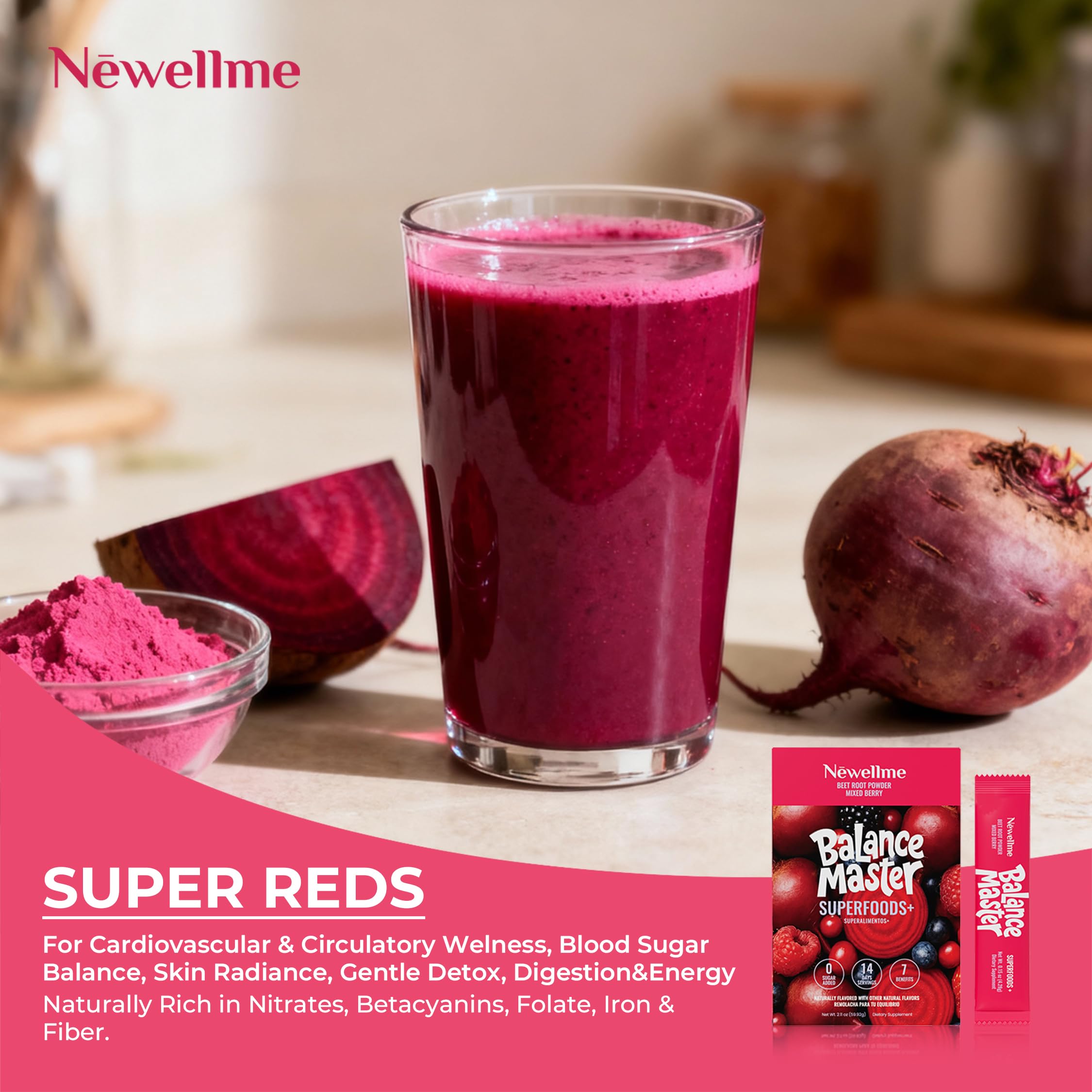NEWELLME Balance Master packaging reflects quality and purity standards