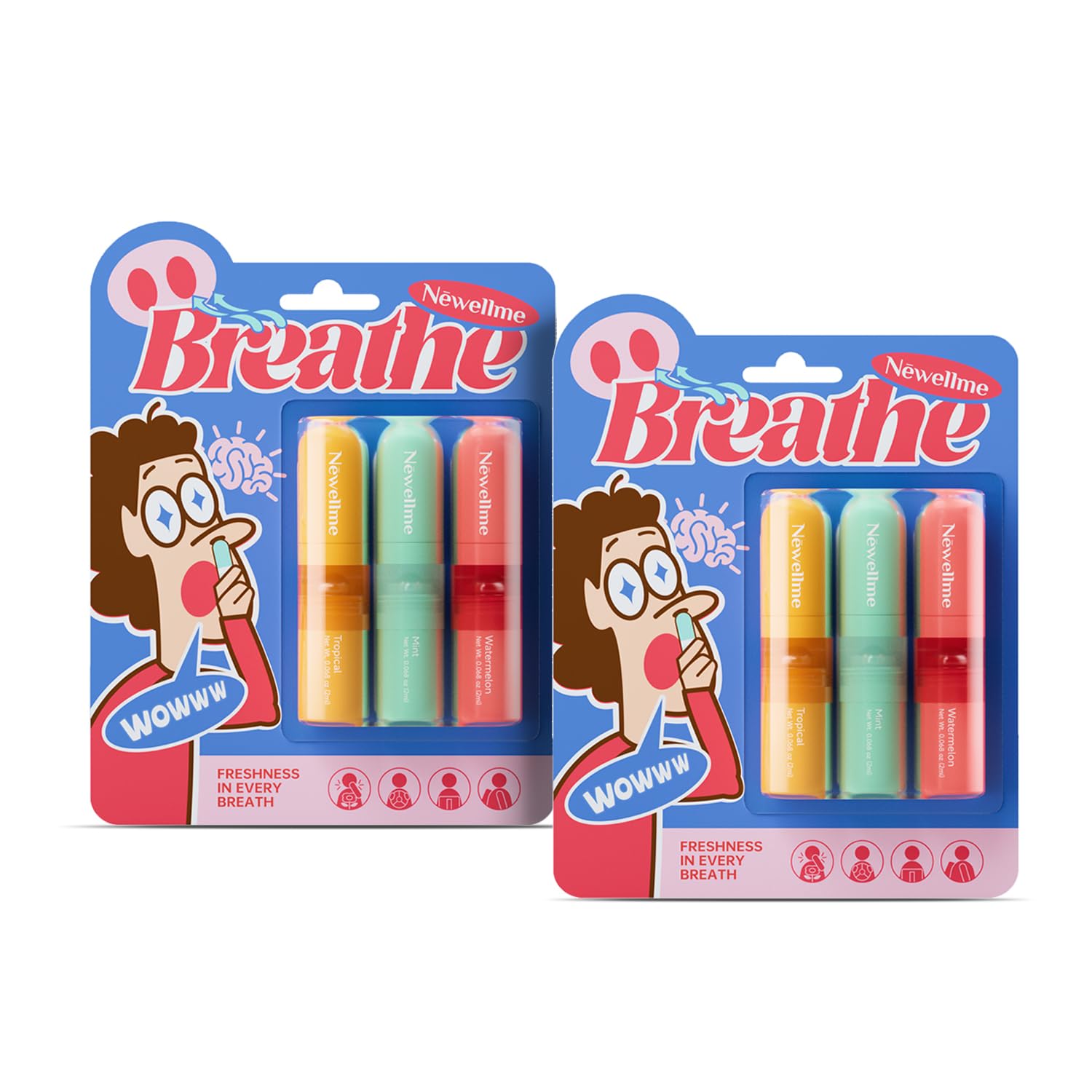 NEWELLME dual-use nasal stick mint scent for quick focus and refreshment
