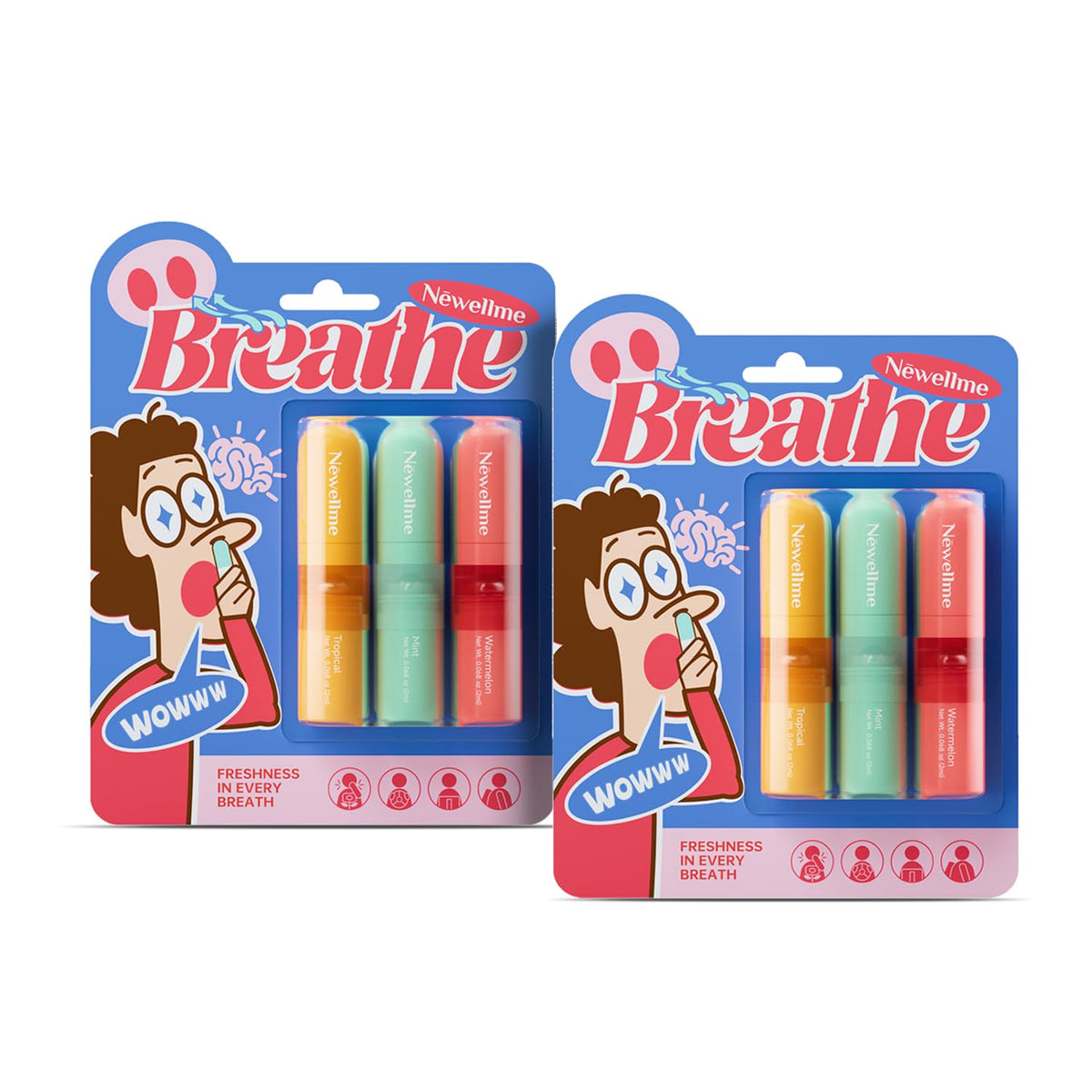 NEWELLME dual-use nasal stick mint scent for quick focus and refreshment