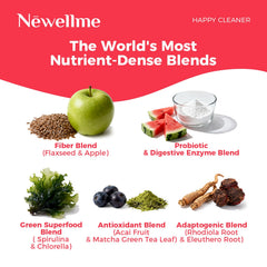 NEWELLME Happy Cleaner Powder probiotic-blend promotes balanced gut flora.