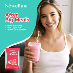 NEWELLME Happy Cleaner Powder watermelon taste highlighted for flavor balance.