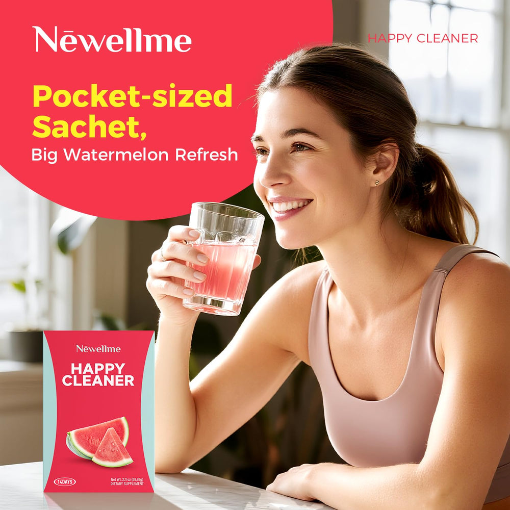 NewellMe travel pack with 14 Watermelon and 14 Berry sachets