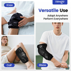 NewGo knee ice pack with adjustable straps for stability during activities