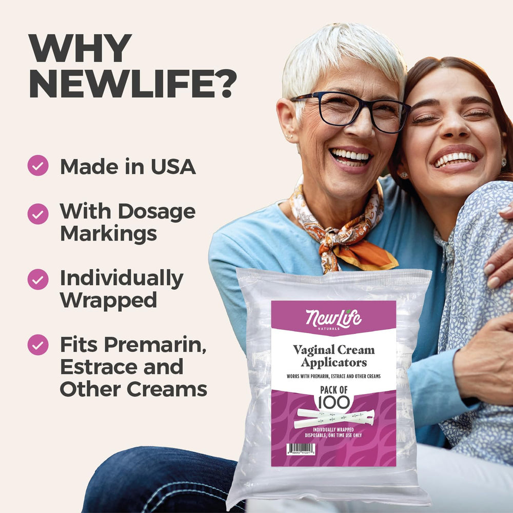 NewLife Naturals individually wrapped applicators ensure hygienic, convenient use.