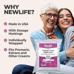 NewLife Naturals individually wrapped applicators ensure hygienic, convenient use.