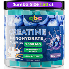 NEWOLITE Creatine Monohydrate Gummies blueberry bottle for convenient workout energy