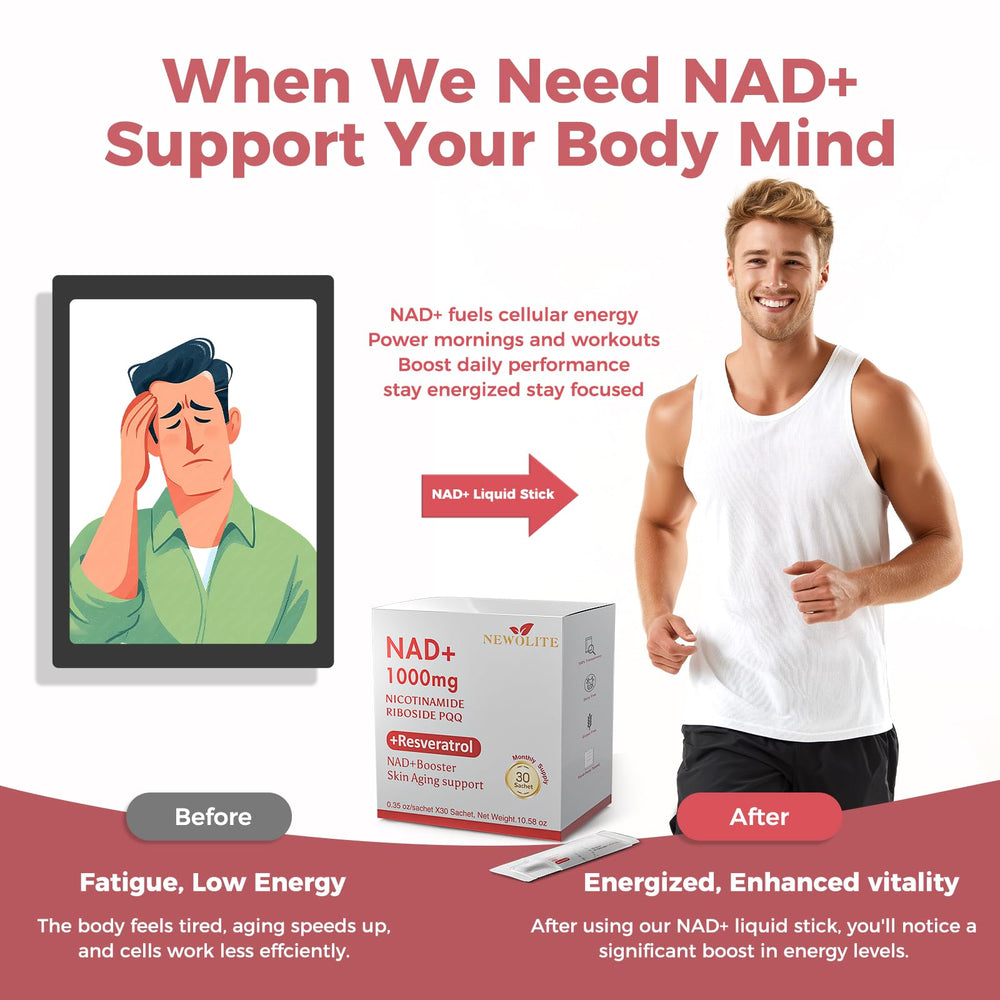 NEWOLITE NAD+ mixed berry flavor sticks for daily ritual.