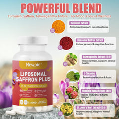 Newpie Saffron Supplements liposomal-technology icon highlighting absorption benefits.