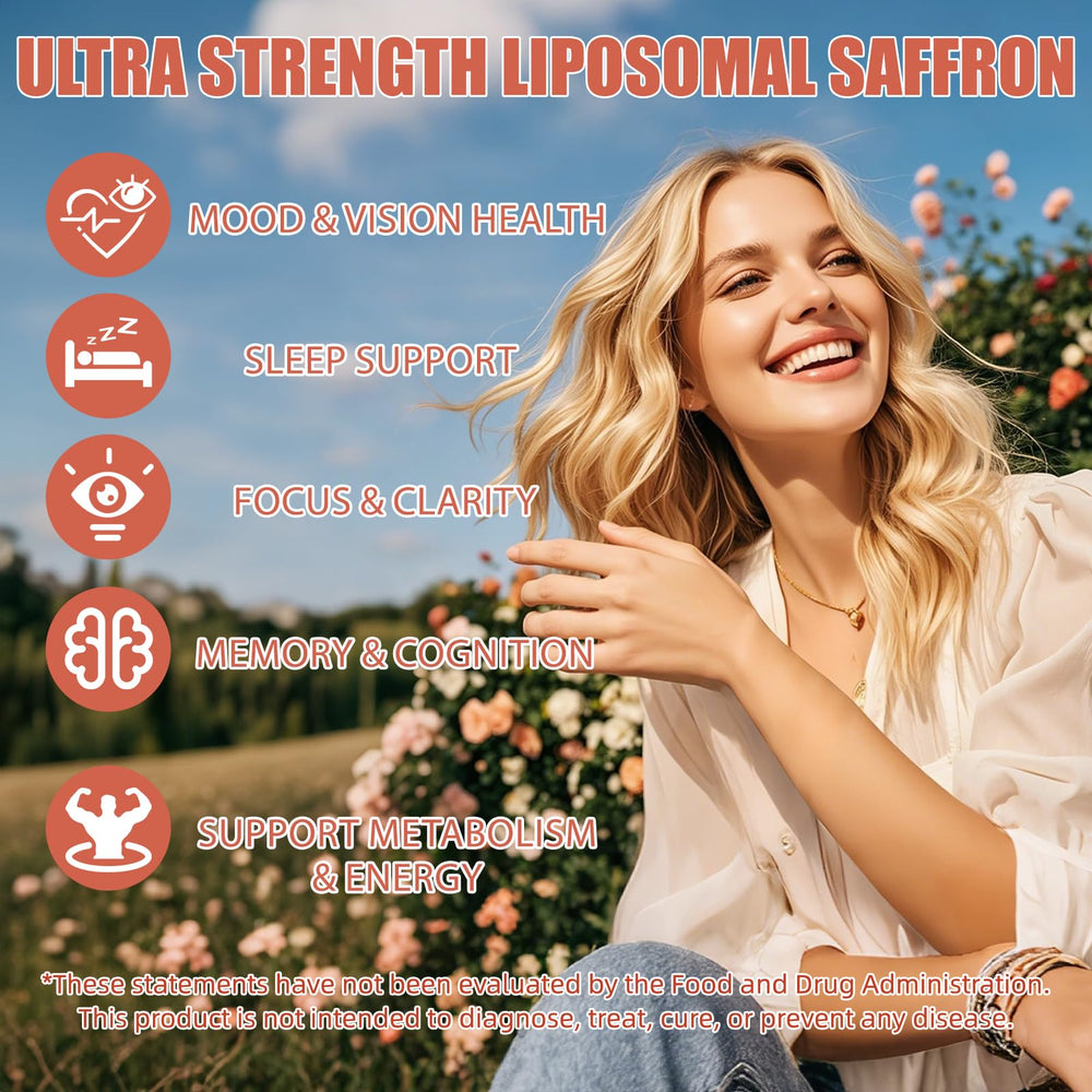 Newpie Saffron Supplements ingredients panel showing the 11-in-1 blend.