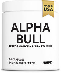 Newt Alpha Bull bottle front supports daily stamina and performance