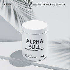 Newt Alpha Bull maca ingredient suggests balanced vitality