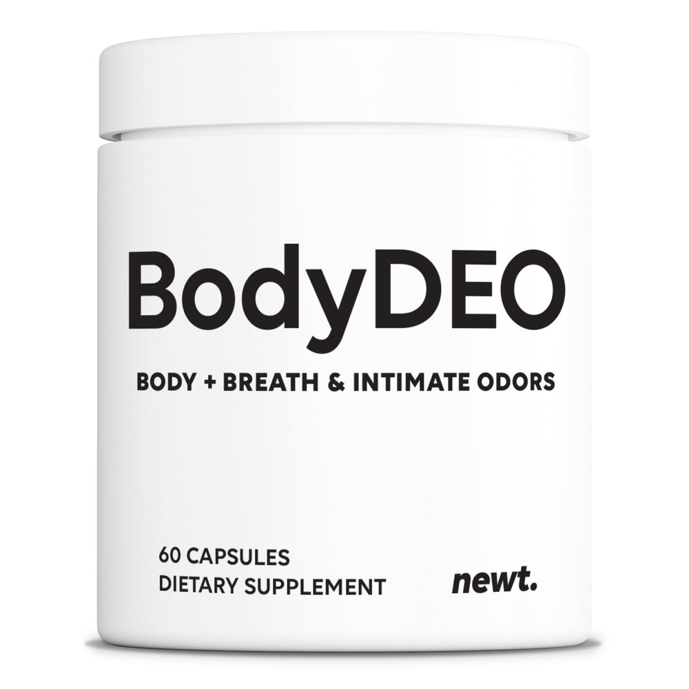 Newt BodyDEO bottle for all-day internal freshness and confidence.