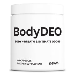Newt BodyDEO bottle for all-day internal freshness and confidence.
