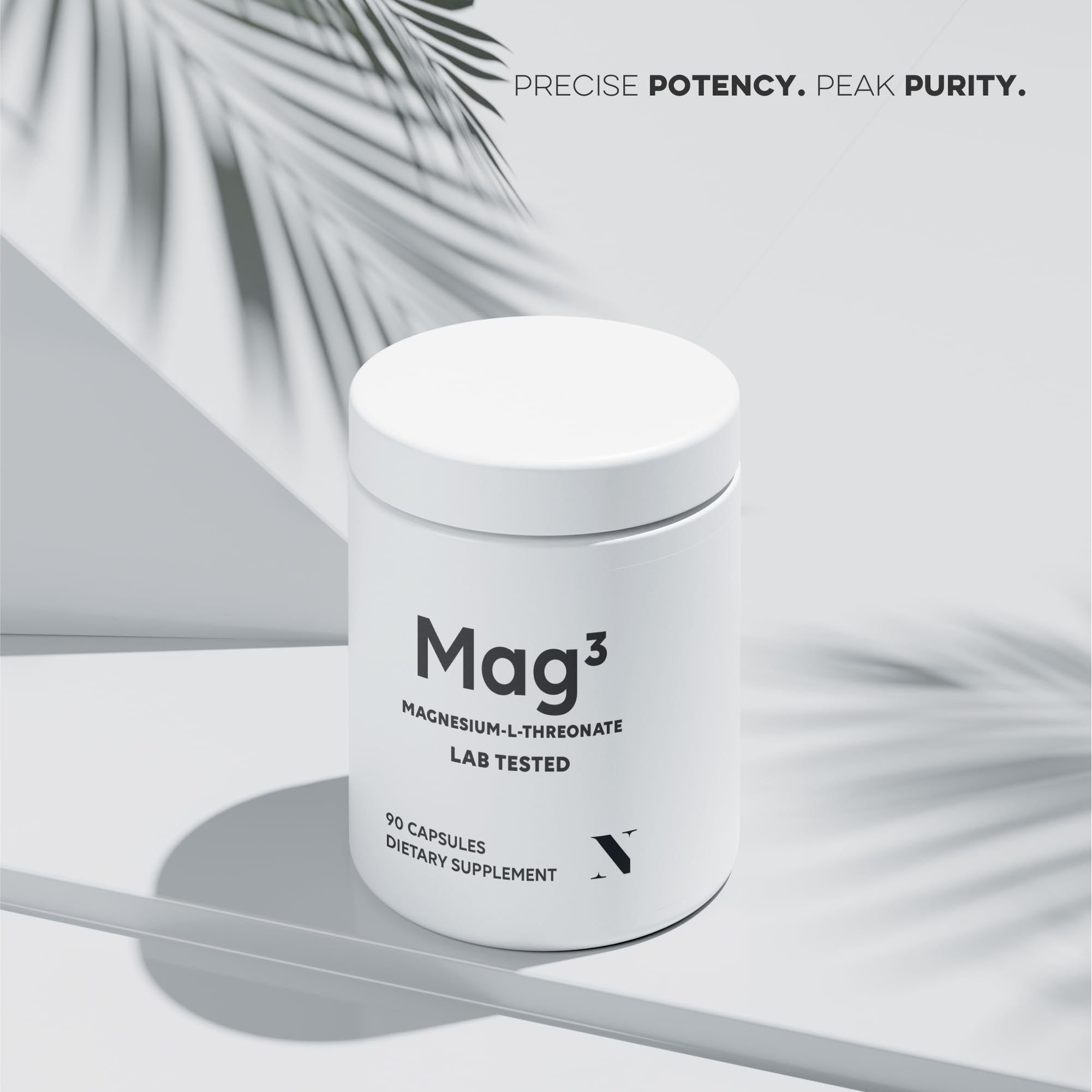 Newt Mag3 bottle side view in a kitchen setting for daily supplementation