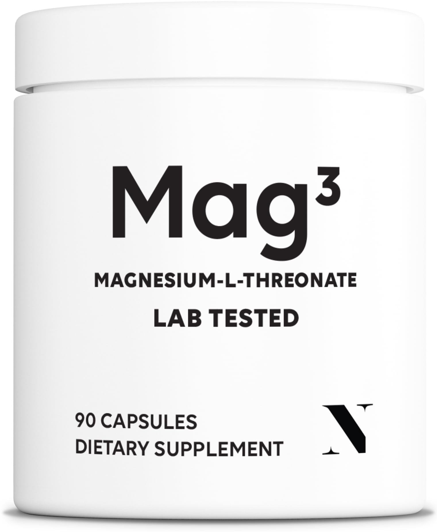 Newt Mag3 capsules in bottle front view for cognitive support on the go