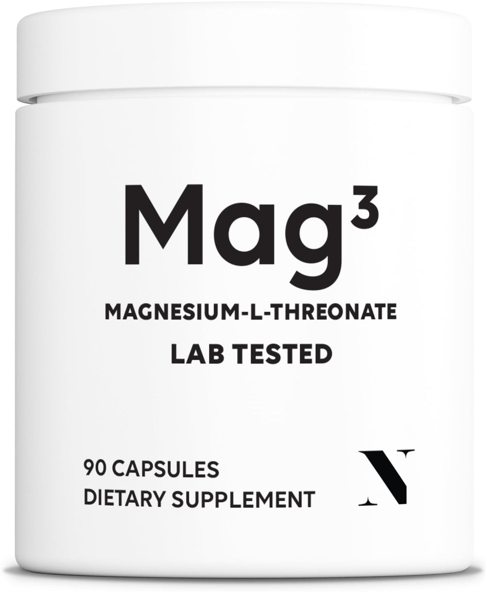 Newt Mag3 capsules in bottle front view for cognitive support on the go