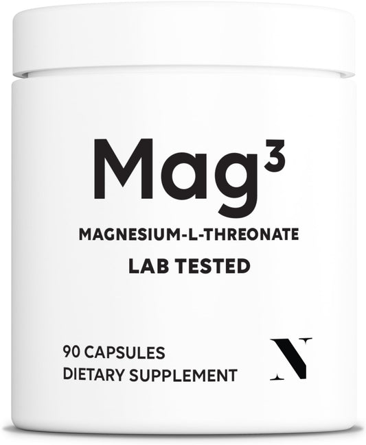Newt Mag3 capsules in bottle front view for cognitive support on the go
