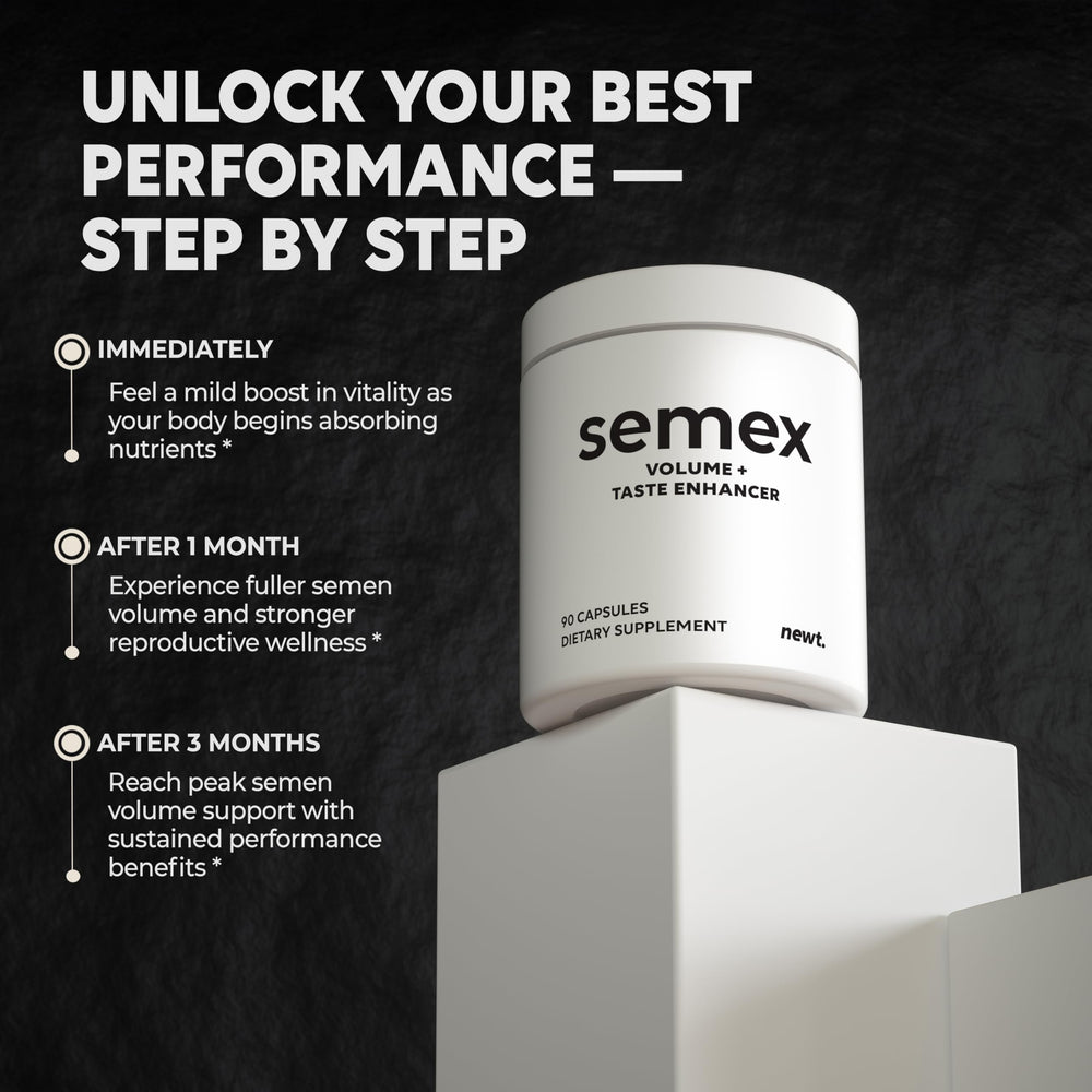 Closeup of Newt SEMEX capsules for on the go use.