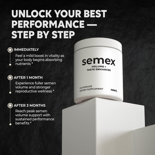 Closeup of Newt SEMEX capsules for on the go use.