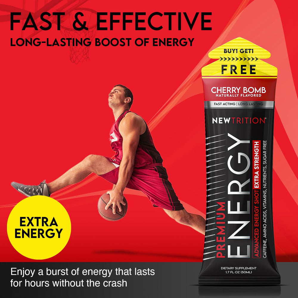 NewTrition energy shot flavor-cherry-bomb delivers bold, sugar-free cherry taste