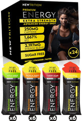 NewTrition pineapple burst flavor shot in bright lighting for a tropical pick-me-up.