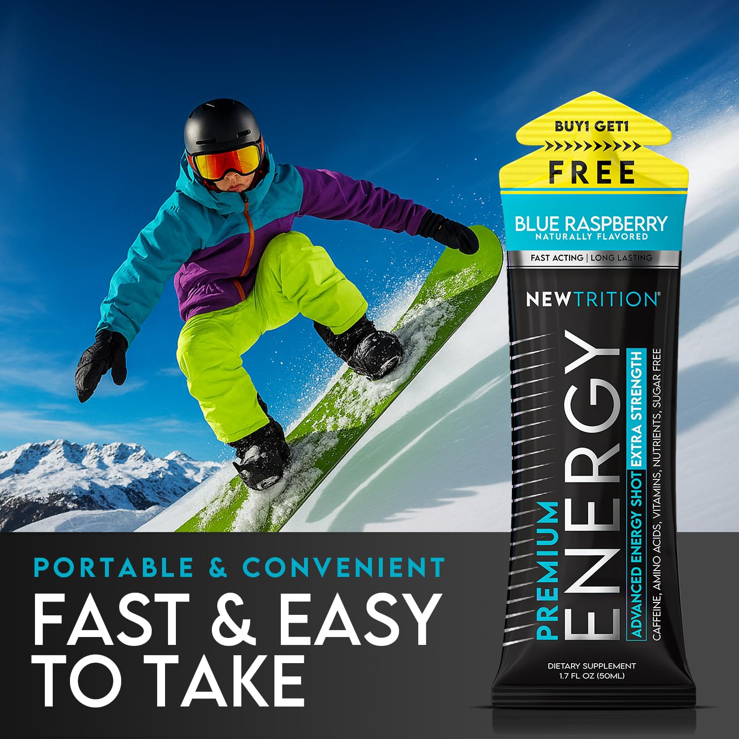 NewTrition apple surge bottle supports sustained energy without calories.