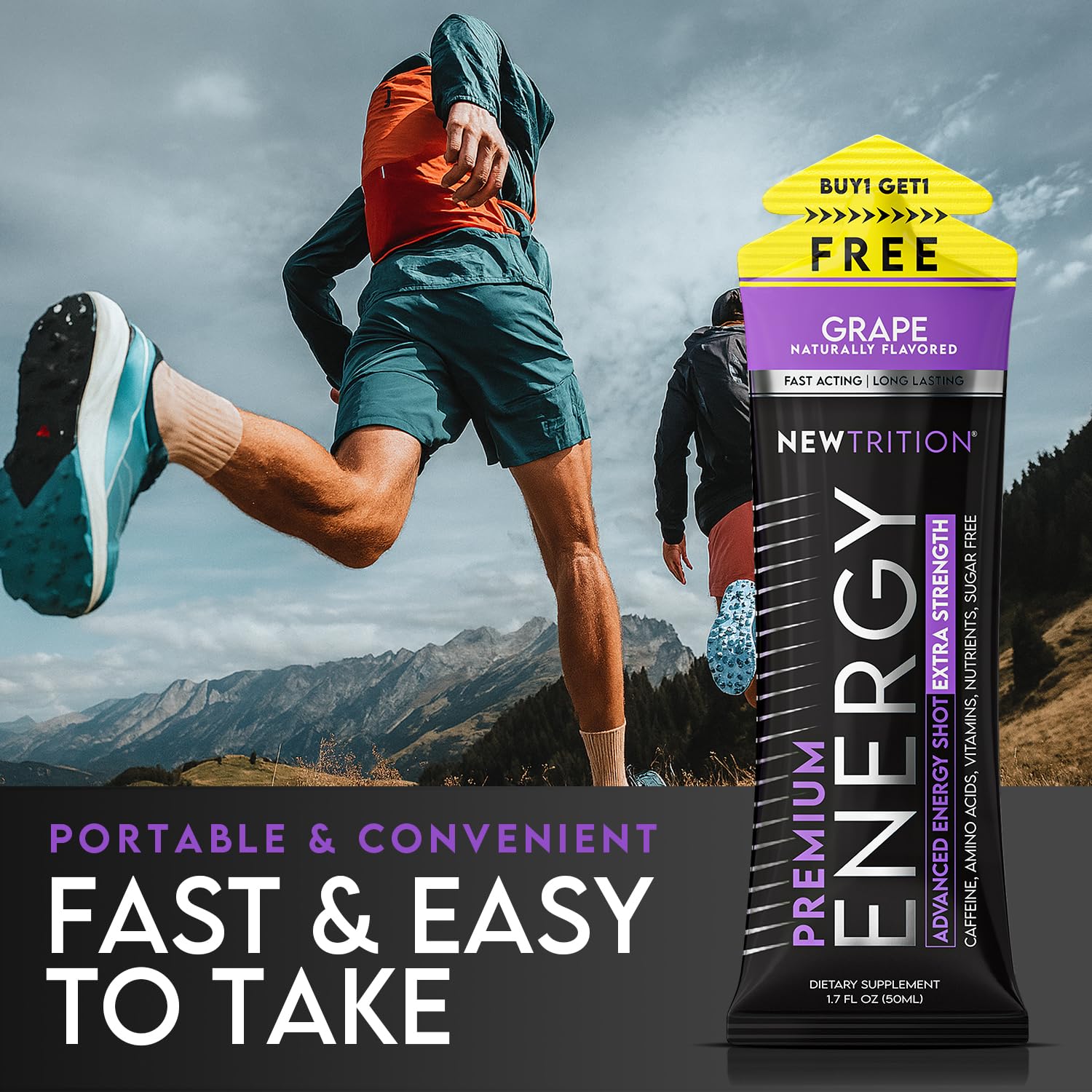 NewTrition Extra Strength Energy Shot Apple Surge provides fast focus for meetings