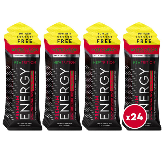 NewTrition Mystic Melon bottle for on-the-go energy and focus.