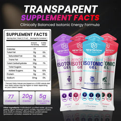 NewTrition isotonic energy gel smooth texture aids easy digestion