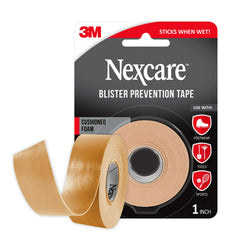Nexcare waterproof sweat-resistant tape stays secure during workouts