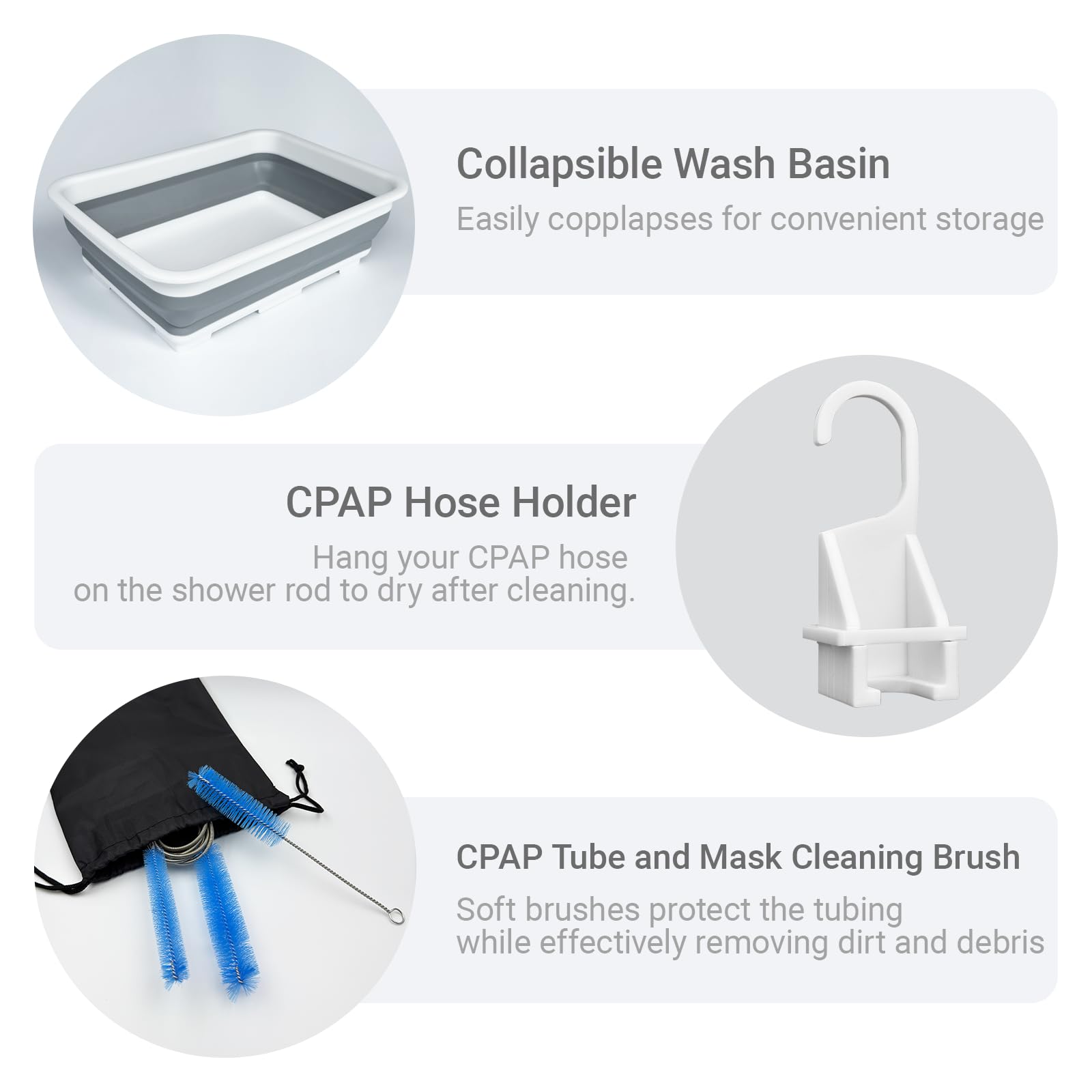 Nexonty mask brush reaches crevices for thorough mask care.