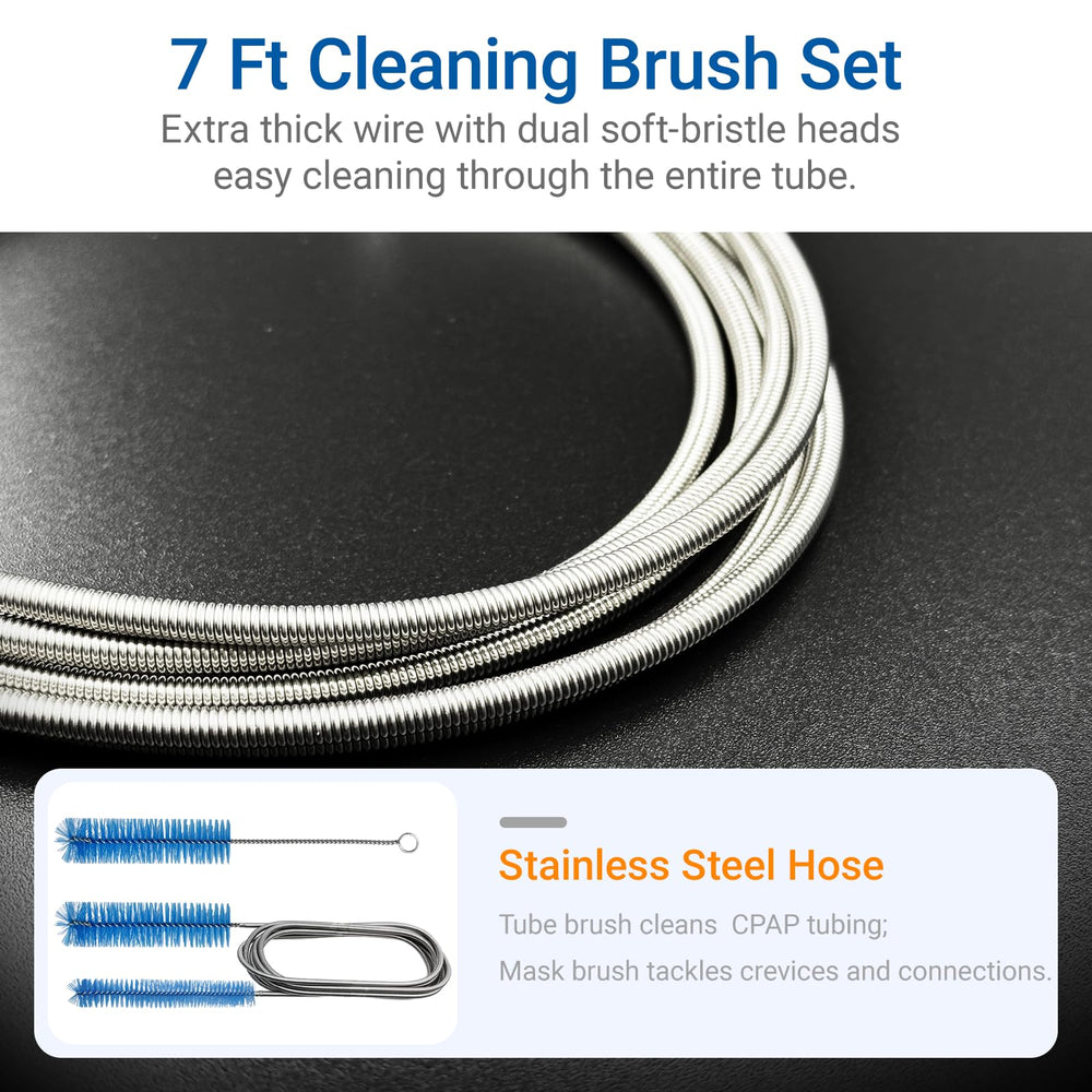 Nexonty CPAP tube cleaning brush cleans tubing softly without damage.