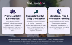 Sleepy-Biome packaging box highlighting melatonin-free sleep support