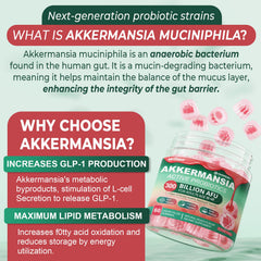 Soft peach-flavored texture of Nextdia Akkermansia Gummies without sugar