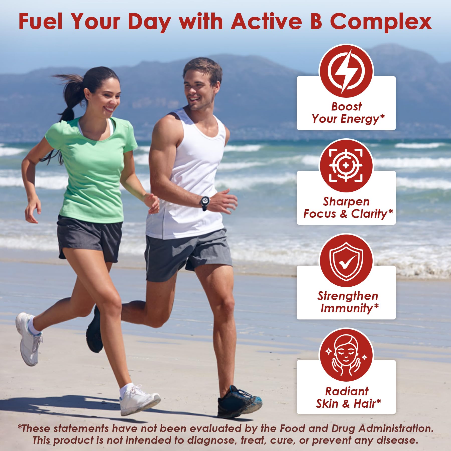 Nextdia Vitamin B Complex gummies bottle label with key ingredients
