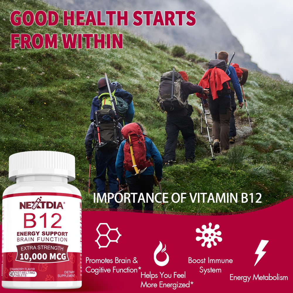 Nextdia B12 strawberry-flavored chew for daily wellness